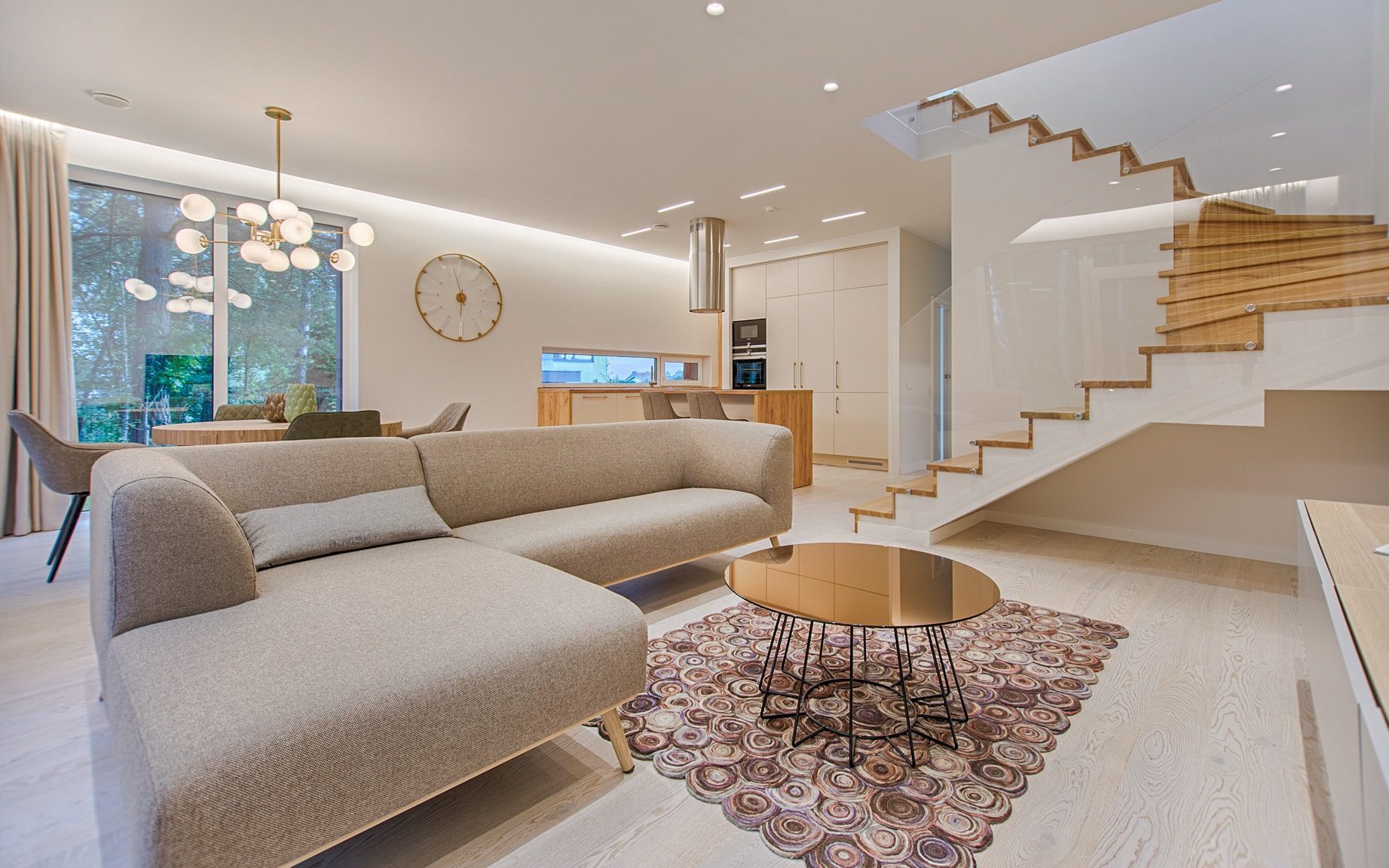 Modern open plan ground floor house conversion